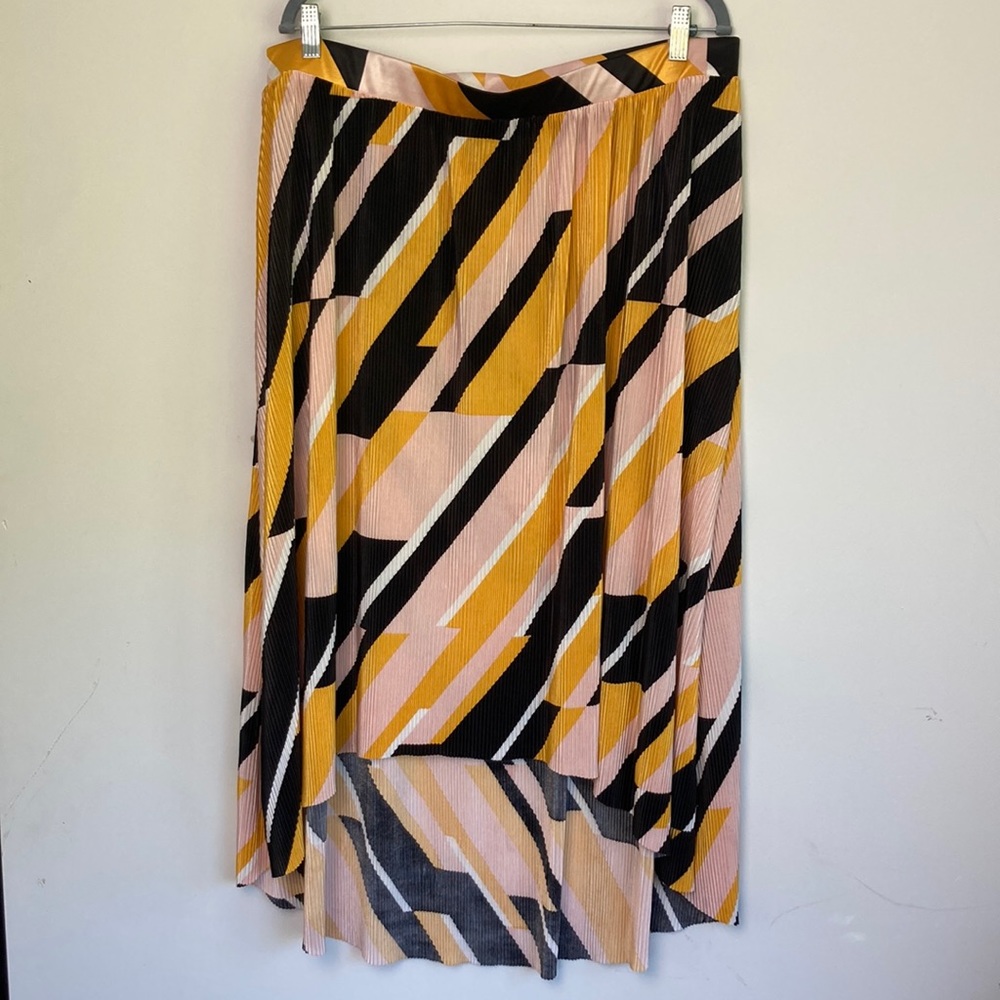 Lane Bryant| Geo Textured Pleated midi skirt 18/20